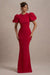 Love Letters | Robe longue rouge à manches bouffantes