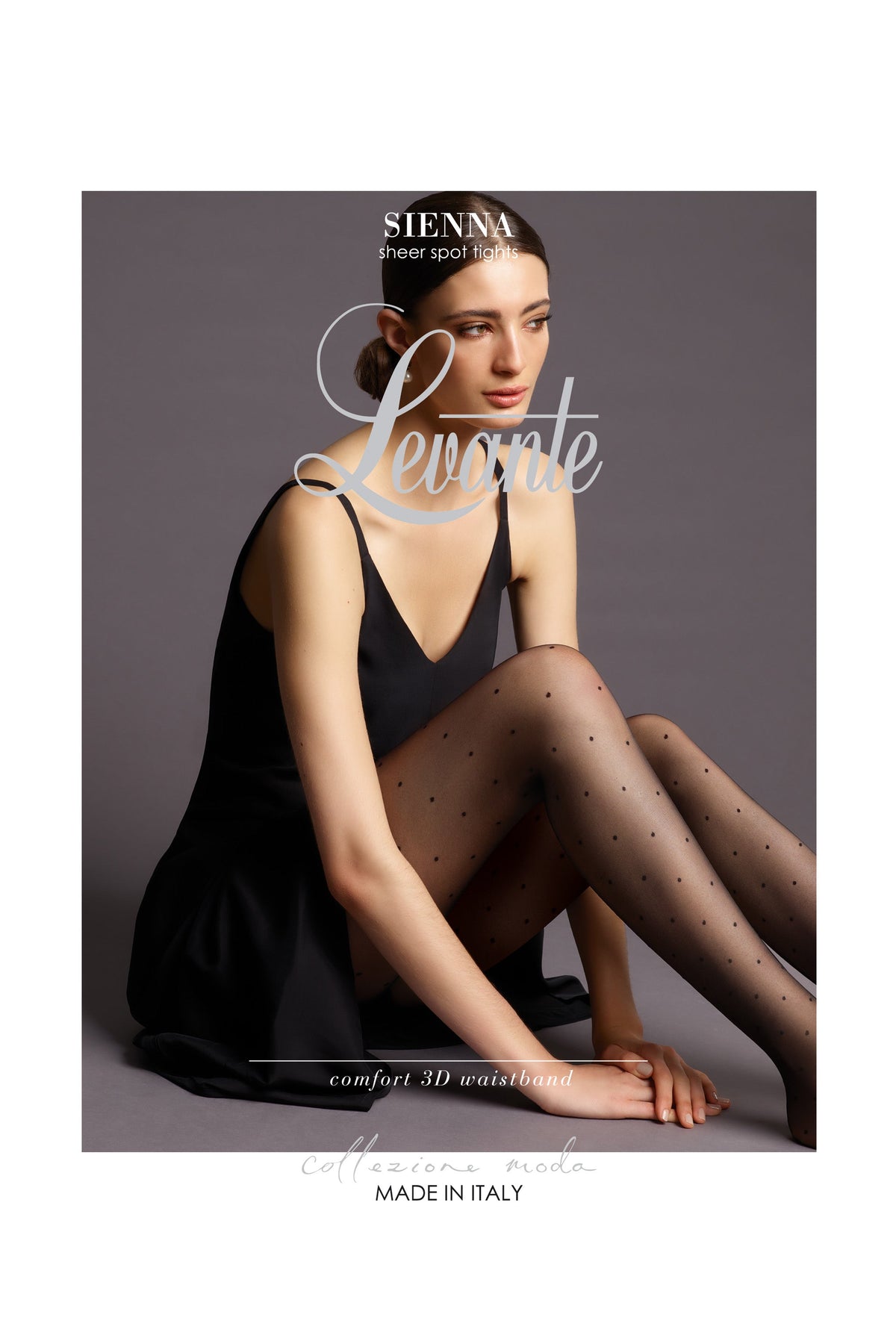Levante | Collants transparents à pois Sienna