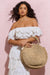 Maho | Sac arrondi crochet beige