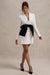 Prized | Mini-robe tailleur blazer blanche avec nœud