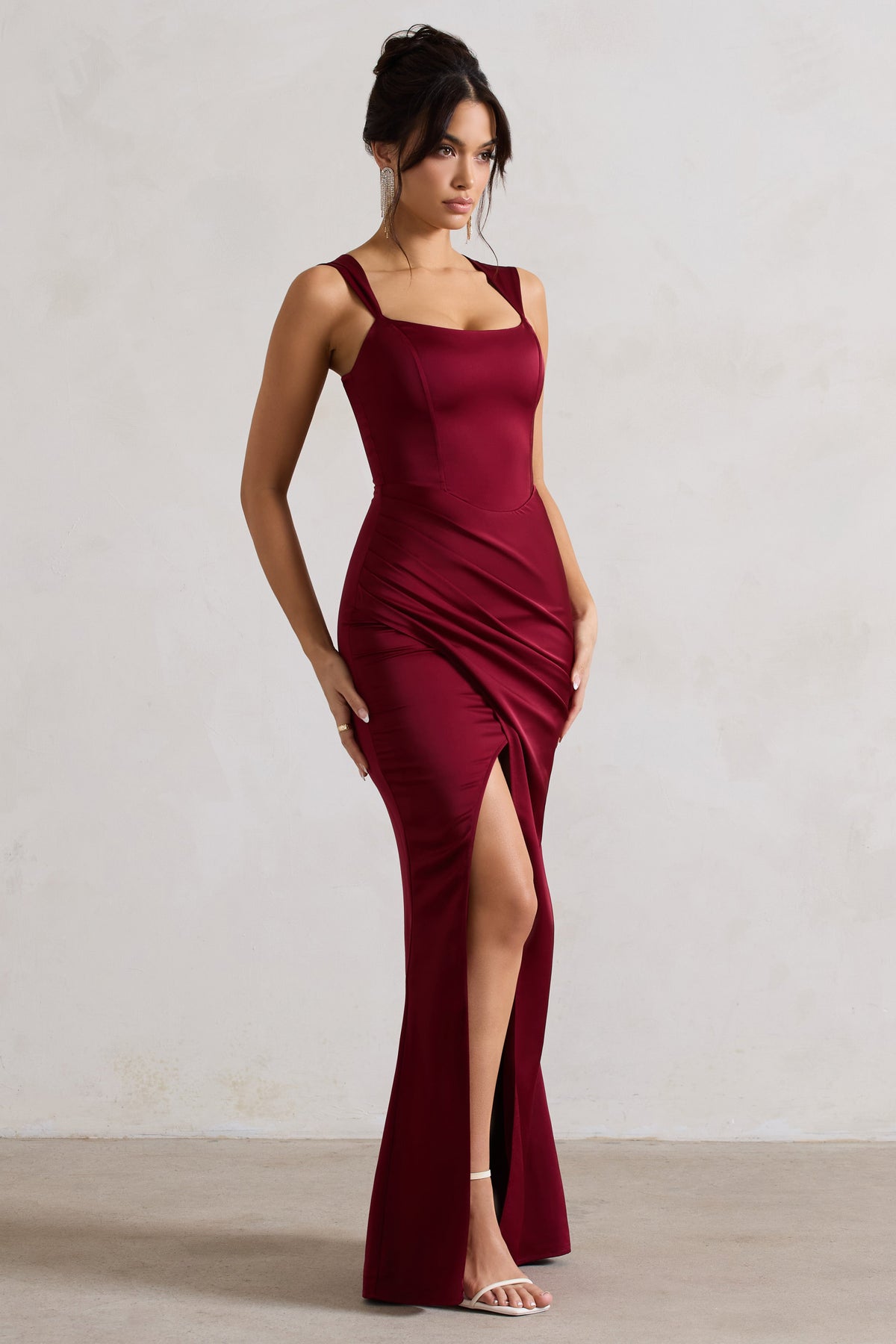 Robe rouge cerise best sale