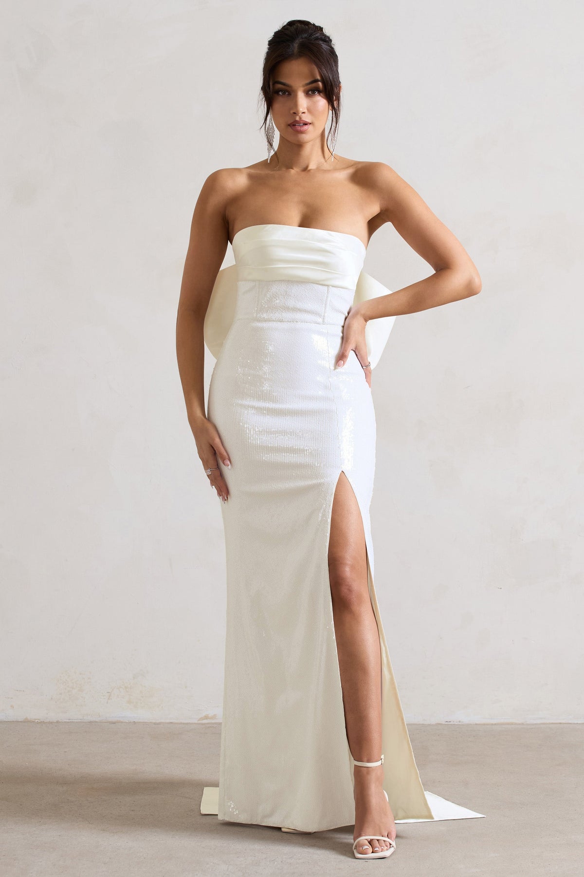 Robe bandeau blanche discount