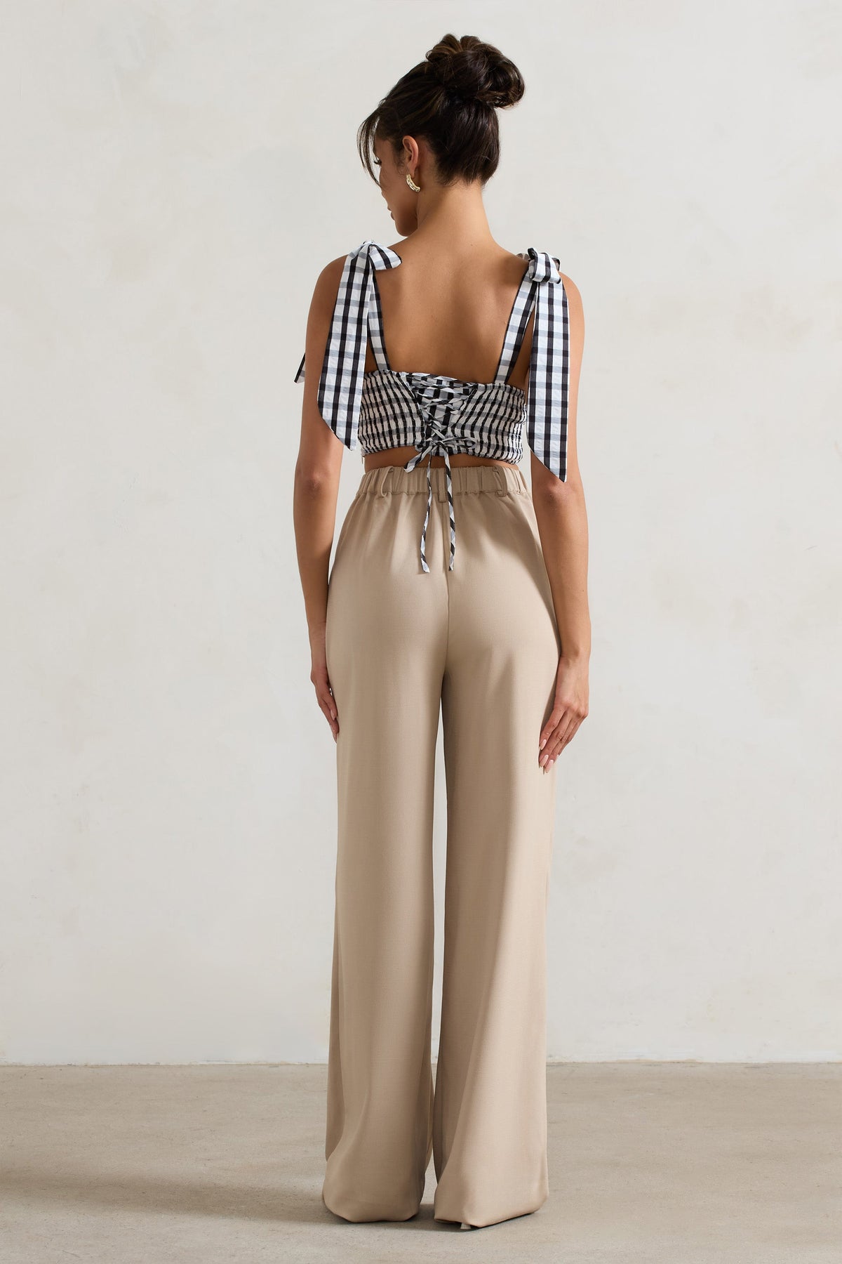 Pantalon ample taille haute shop