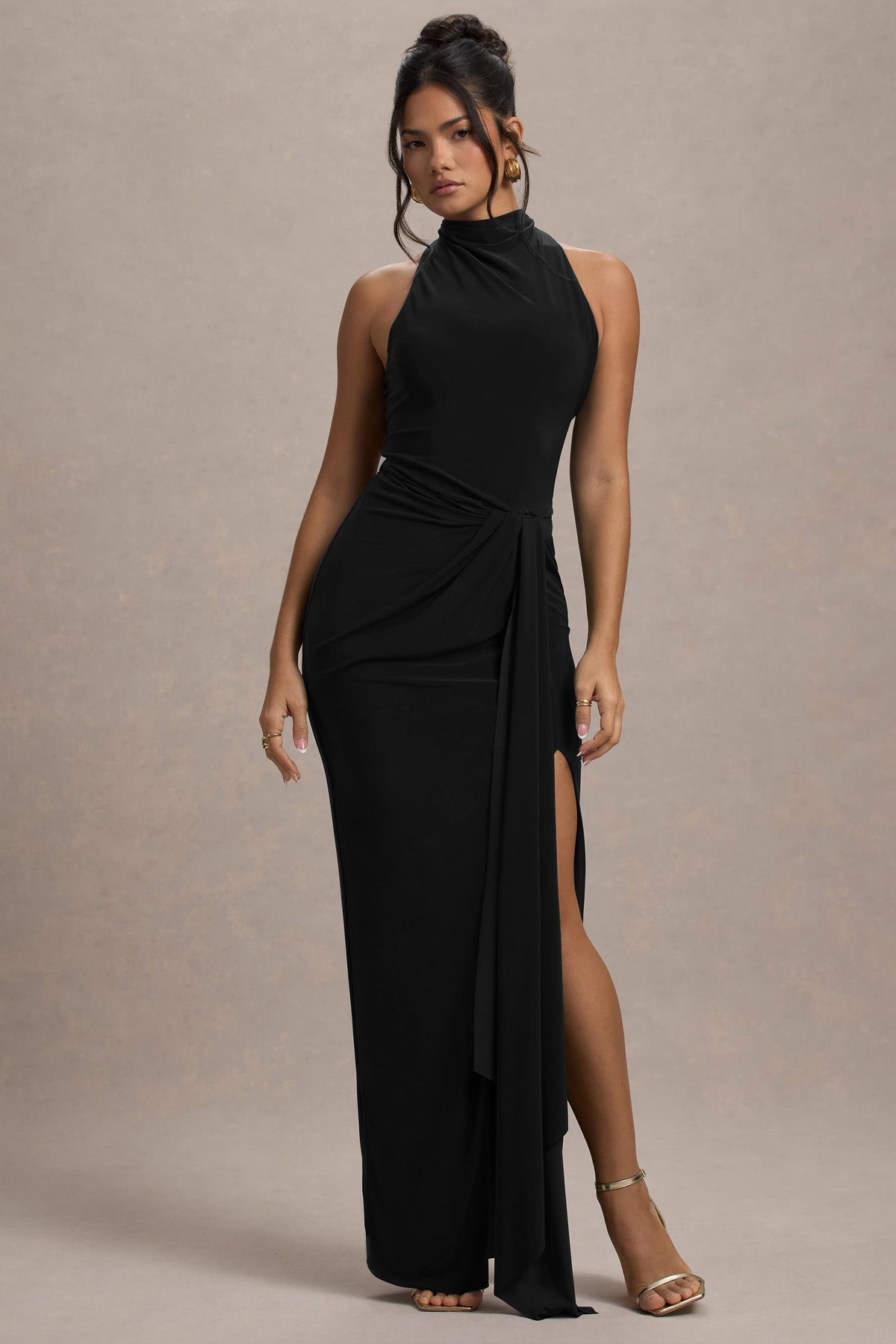 WB_HR_CL134765002-KhariBlackHigh-NeckTwistedMaxiDressWithDrape7