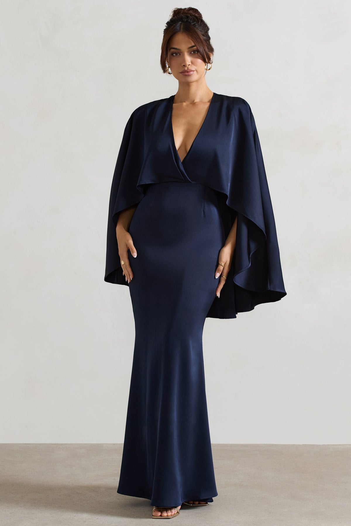 Robe Longue Sunspel En Coton Bleu Marine - Taille 38, Style évasé, Neuve (ancien Prix Boutique 140€)