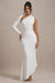 Orsa | Robe longue blanche asymétrique à une manche