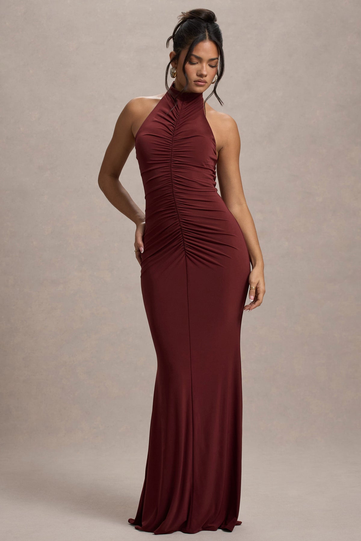 WB_HR_CL135346101-AriettaPortHigh-NeckRuchedFishtailMaxiDress6
