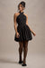 Klytie | Mini-robe noire à col halter