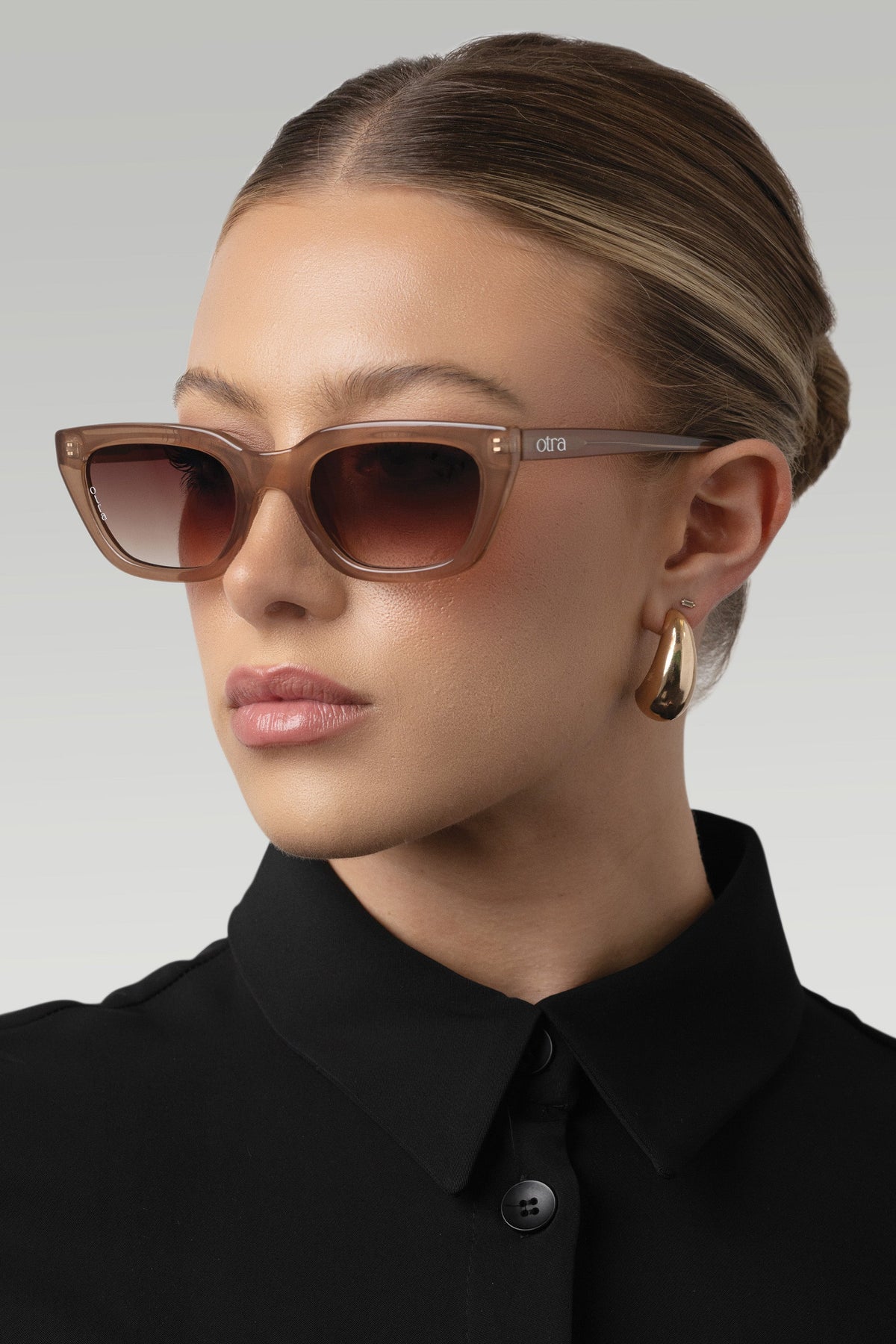 Nove | Lunettes de soleil Otra Slim arrondies en œil de chat