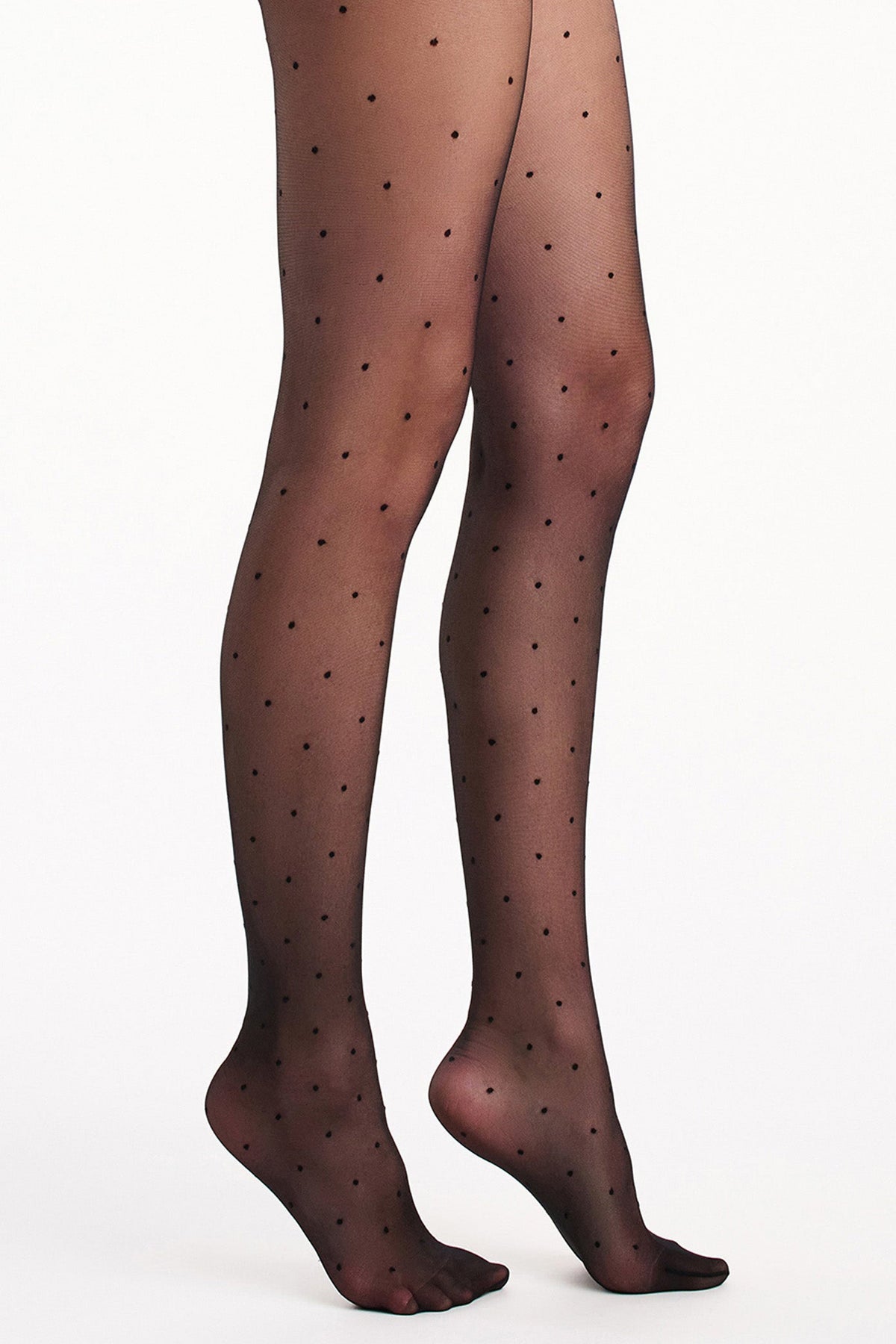 Levante | Collants transparents à pois Sienna