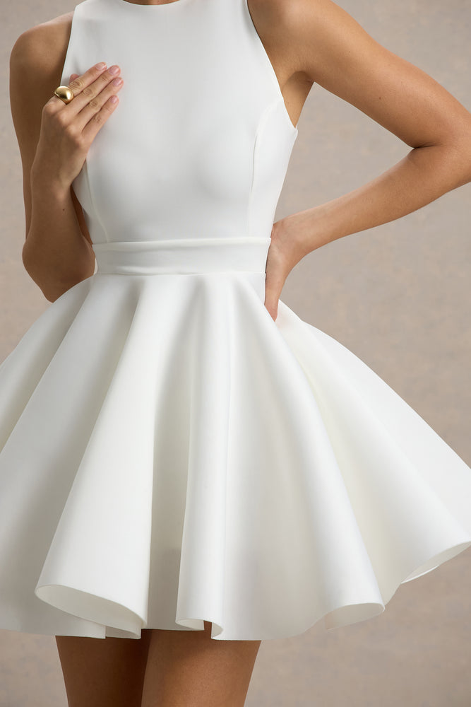 Robe Blanche White Stuff Taille 10 - Couleur Violet, Coton, Genou, Occasion Très Bon état