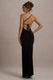 Dressing Up | Robe longue noire à une épaule et dos ouvert