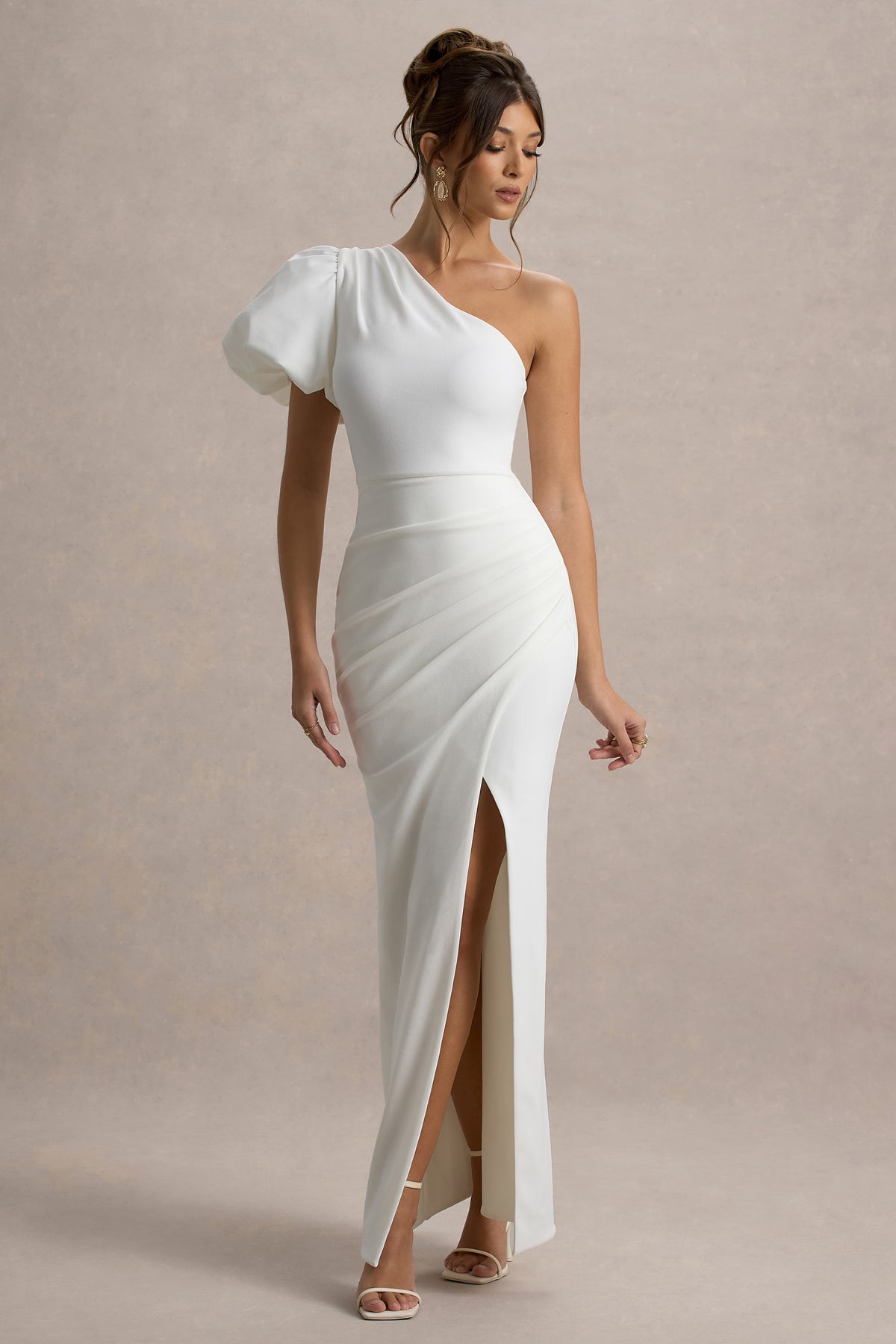 Robe Theory Grise Manches Bouffantes - 100% Coton, Ourlet Asymétrique, Taille M Occasion